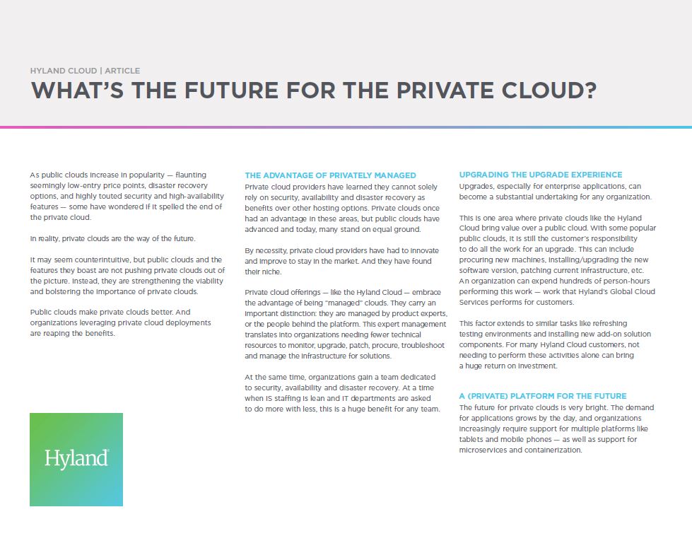 Private Cloud Vs Public Cloud Hyland Kyocera Software Document Management Thumb, MSA Business Technology, Canon, Kyocera, TN, GA, Copier, Printer, MFP, Sales, Service